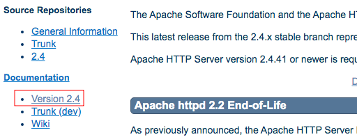 Apache Documentation