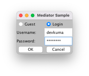 Mediator Pattern Result