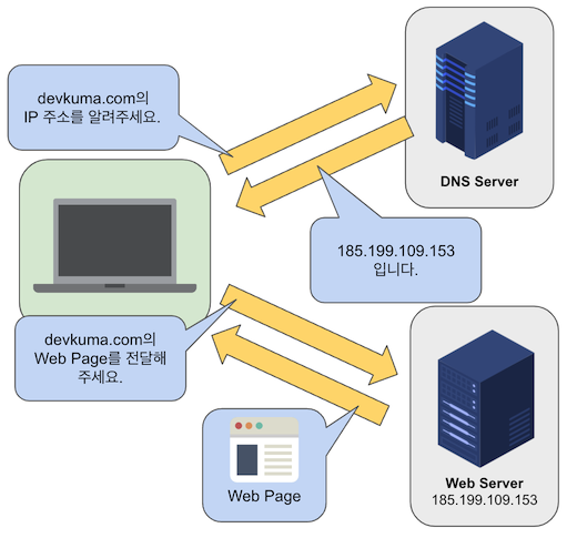 DNS 웹사이트 탐색