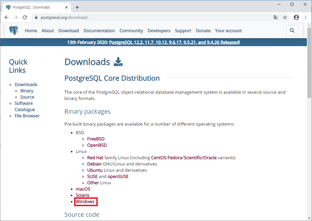 Postgresql.org Download