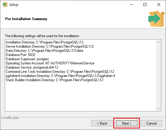 Postgresql Setup