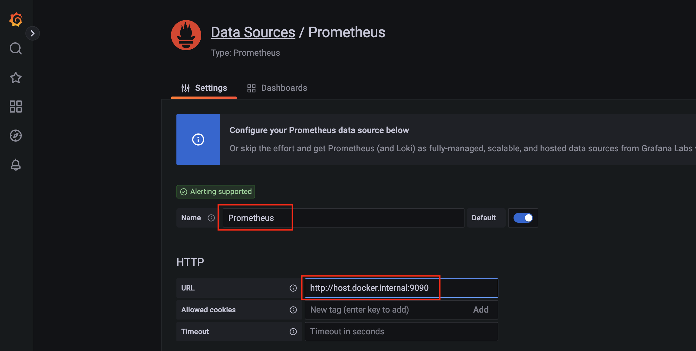 Grafana 설정