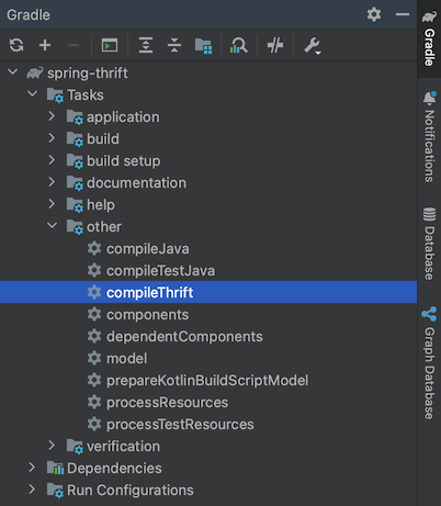 Intellij IDEA complieThrift